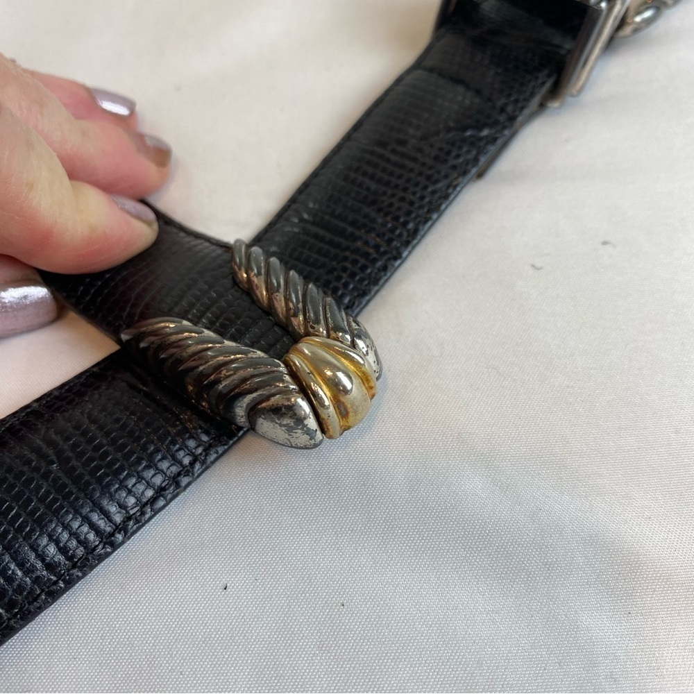 Brighton “Museum” Collection Snakeskin Leather Belt - Picture 9 of 16
